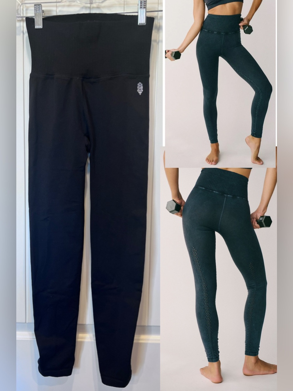 Free People FP Movement Good Karma Black Leggings Small